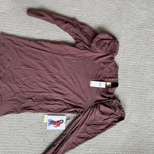 Nation LTD Burgundy Puff Sleeve Blouse